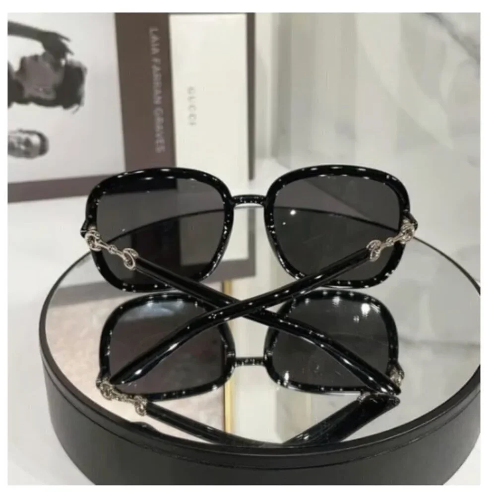 NWT Gucci GG0893S-001 Black Oversized 57mm Sunglasses